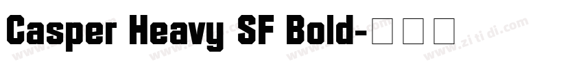 Casper Heavy SF Bold字体转换